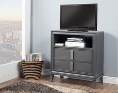 Alpine Furniture Lorraine Dark Grey TV Media Chest 8171-11