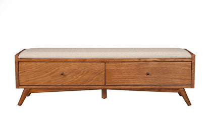Alpine Furniture Flynn Acorn Bench 966-12