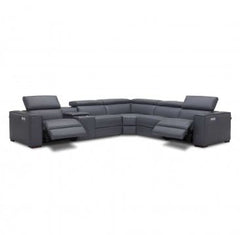 J&M Furniture Picasso Blue Grey Motion Sectional 18865-BG