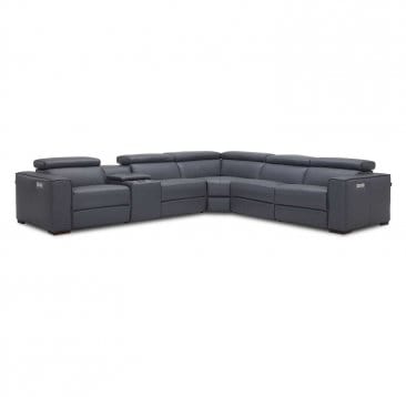 J&M Furniture Picasso Blue Grey Motion Sectional 18865-BG