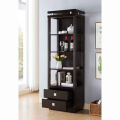 ID USA Red Cocoa 2-Drawer Media Pier 11455