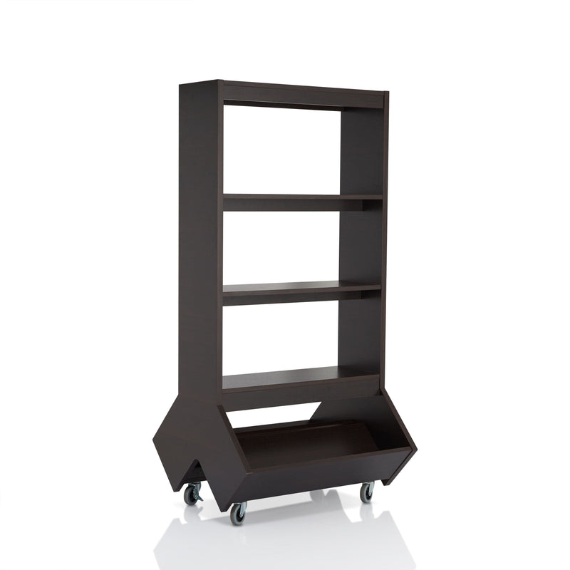 Furniture of America Bethusa Espresso 5-Shelf Bookcase YNJ-1533C5