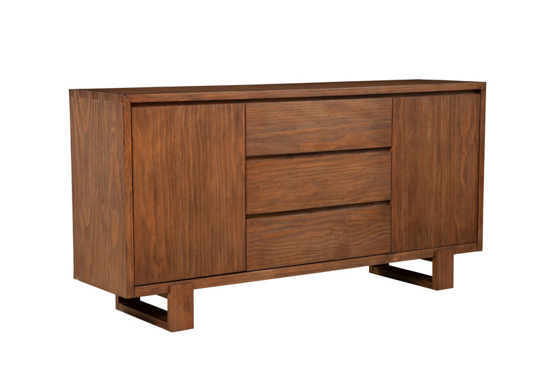 Alpine Furniture Ayala 2 Cabinet Cappuccino Sideboard 3385-06