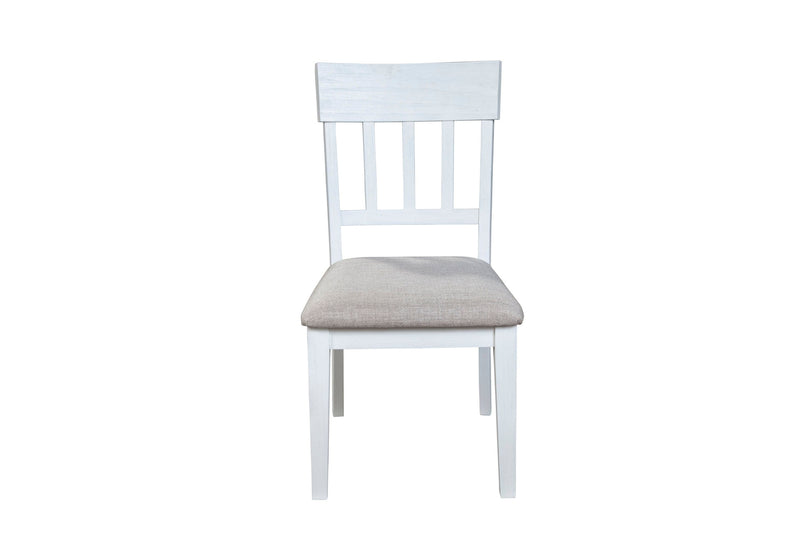 Alpine Furniture Donham Set of 2 Mystic White Side Chairs 3737WHT-02